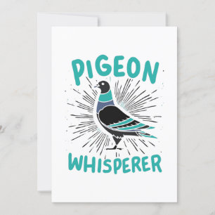 Pigeon Whisperer Inbjudningar