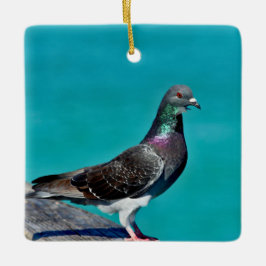 Pigeon With A View Julgransprydnad Keramik