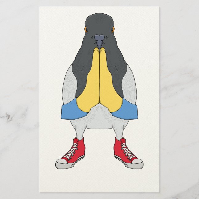 Pigeon with Shoes Brevpapper (Framsida)