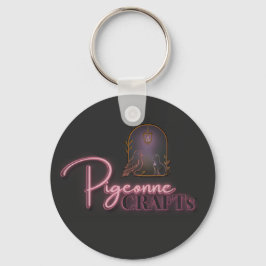 Pigeonne Crafts Logo v2 – Keychain Nyckelring