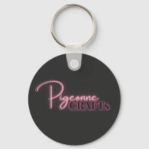 Pigeonne Crafts Logotyp – Nyckelring