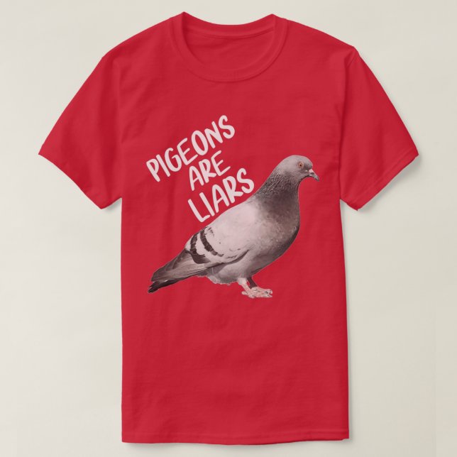 Pigeons är att fågelvilt inte är reella t shirt (Design framsida)