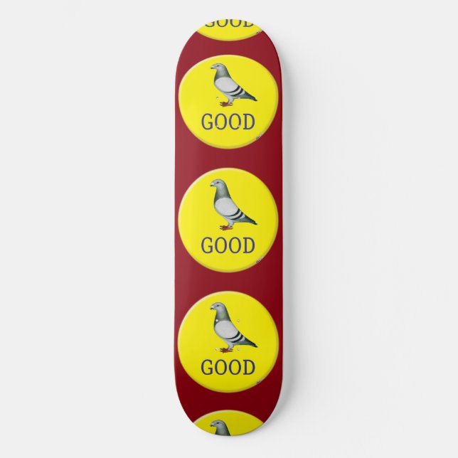 Pigeons-BRA! Mini Skateboard Bräda 18,5 Cm (Framsida)