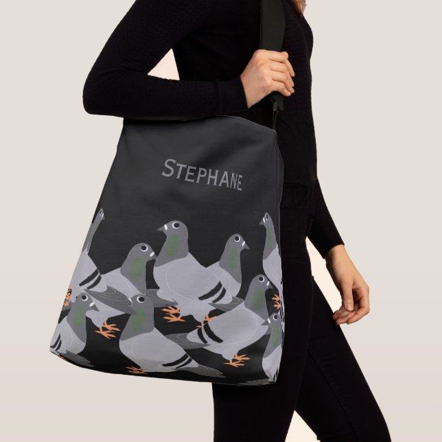 Pigeons Design Crossbody Bag Axelväska (Närbild)