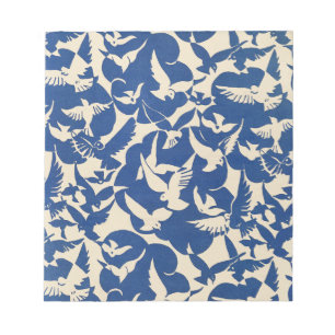 Pigeons in white and blue Rijksmuseum Amsterdam Anteckningsblock