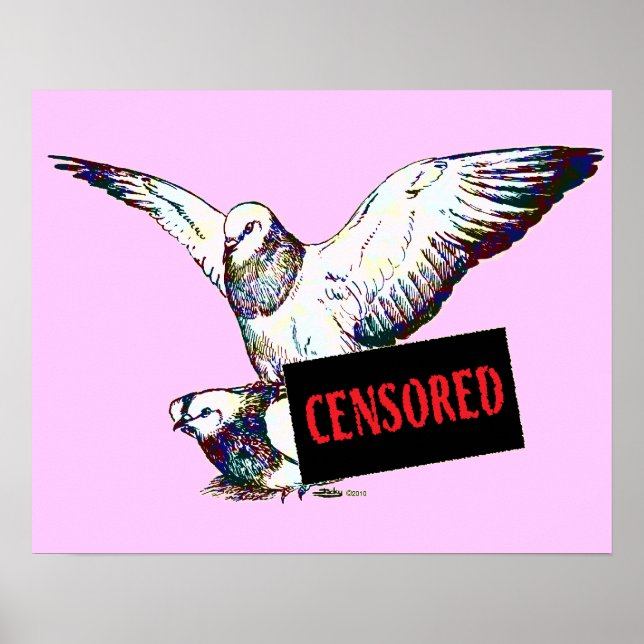 Pigeons Mating: Censored! Poster (Framsidan)