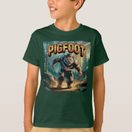 Pigfoot Illustration Combo Creature Funny T Shirt