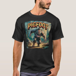 Pigfoot Illustration Combo Creature Funny T Shirt