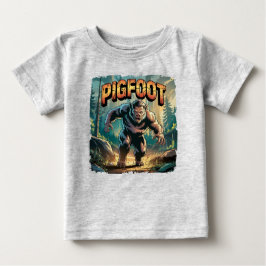 Pigfoot Illustration Combo Creature Funny T Shirt