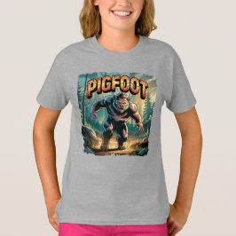 Pigfoot Illustration Combo Creature Funny T Shirt