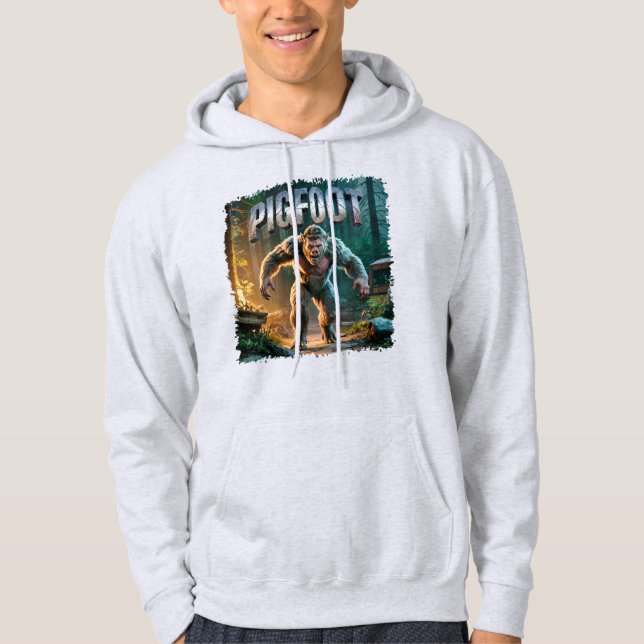 Pigfoot Photographic Combo Creature Funny Hoodie (Framsida)
