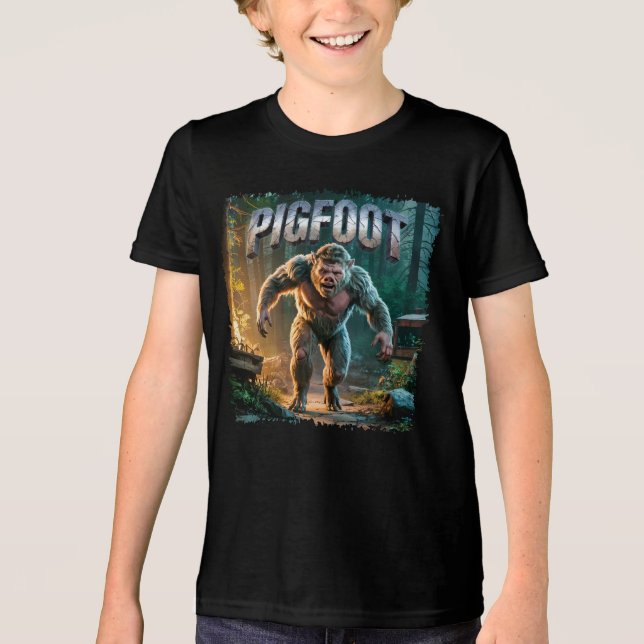 Pigfoot Photographic Combo Creature Funny T Shirt (Framsida)