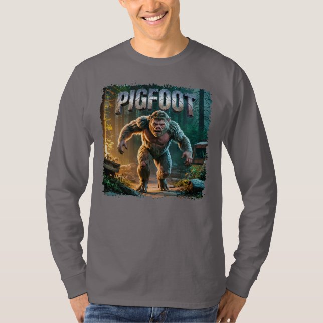 Pigfoot Photographic Combo Creature Funny T Shirt (Framsida)