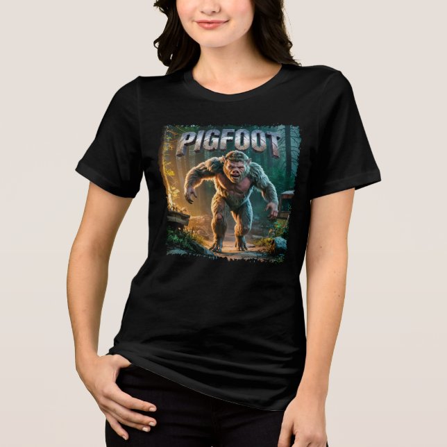 Pigfoot Photographic Combo Creature Funny T Shirt (Framsida)