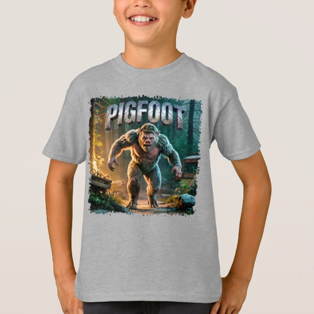 Pigfoot Photographic Combo Creature Funny T Shirt (Framsida)