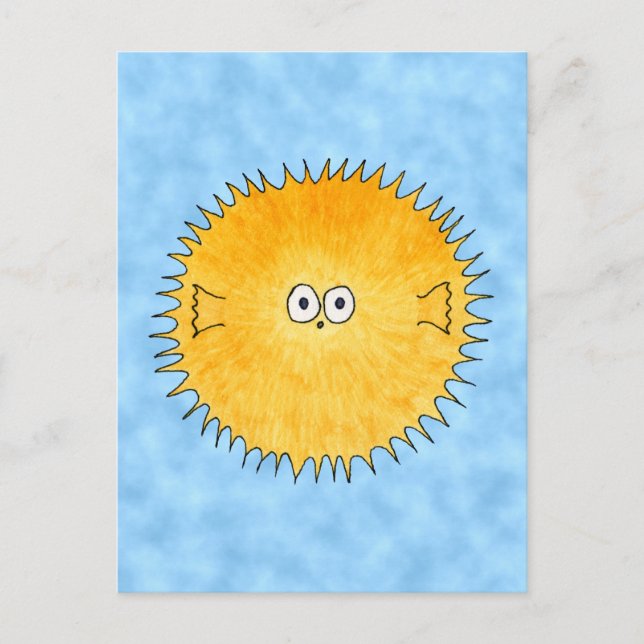 Piggfisk. Vykort (Framsida)