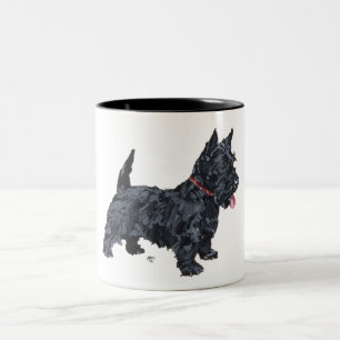 Pigghund Scottie Två-Tonad Mugg