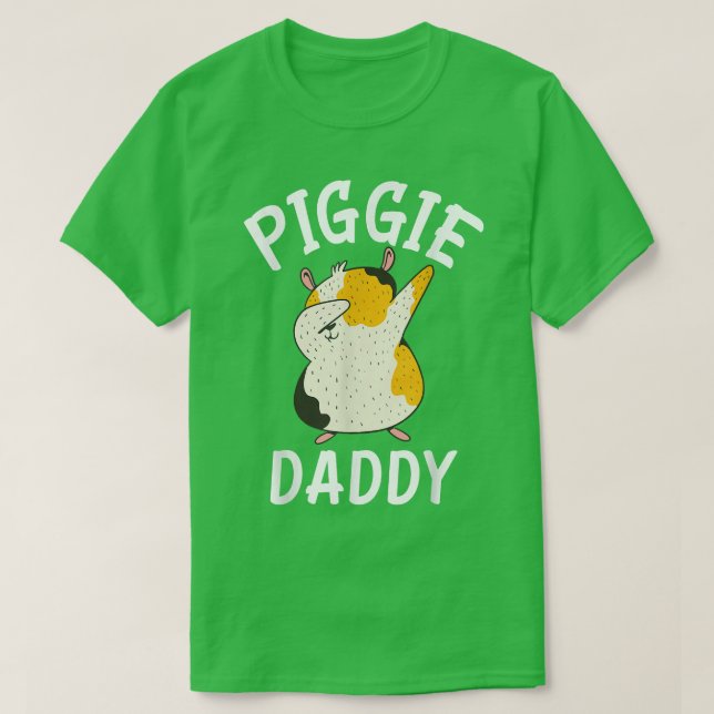 Piggie pappa Cute Guinea Pappa Gris T Shirt (Design framsida)