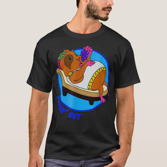 Piggin out guinea pig  t shirt (Framsida)