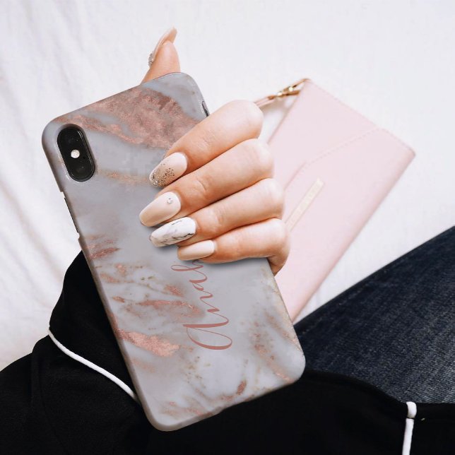 Pigglig modern roséguld glitter elegant namnmanus (Skapare uppladdad)