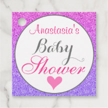Pigglig och glamourös ombré lila rosa glitter baby