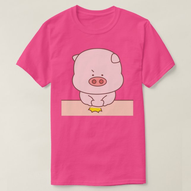Piggly Wiggly Knubbiget Gris 1 T Shirt (Design framsida)
