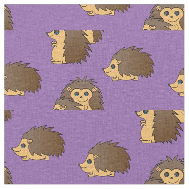 Piggsvin Söta Igelkottar Tecknad Film Tyg (Närbild)