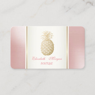 Piggt Trendig Modern Gul Ananas Tropisk Visitkort