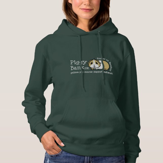 Piggy Bank UK Hoodie Sweatshirt Tee (Framsida)