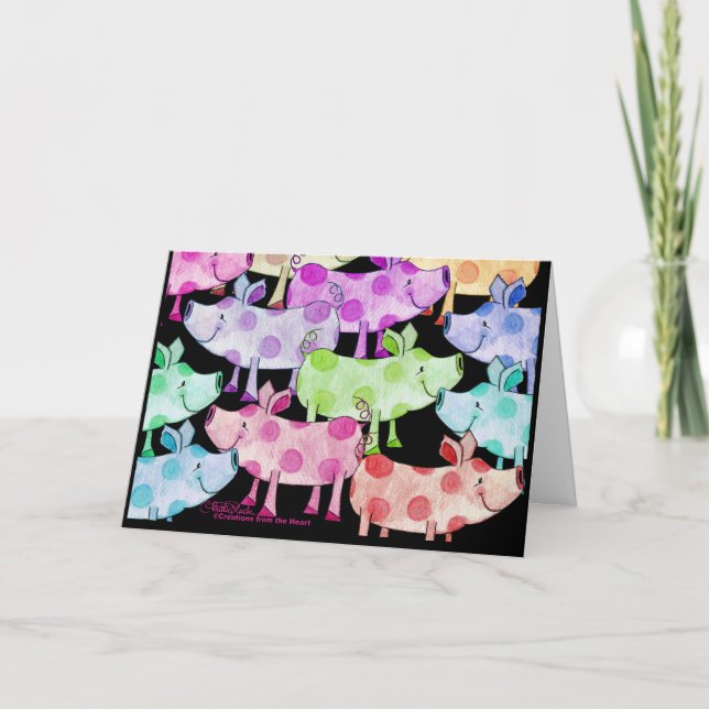 Piggy Collage Inbjudan (Framsida)