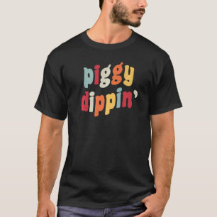 Piggy Dippin PiggyDippin Meme Joke Cat Tass Vatten T Shirt
