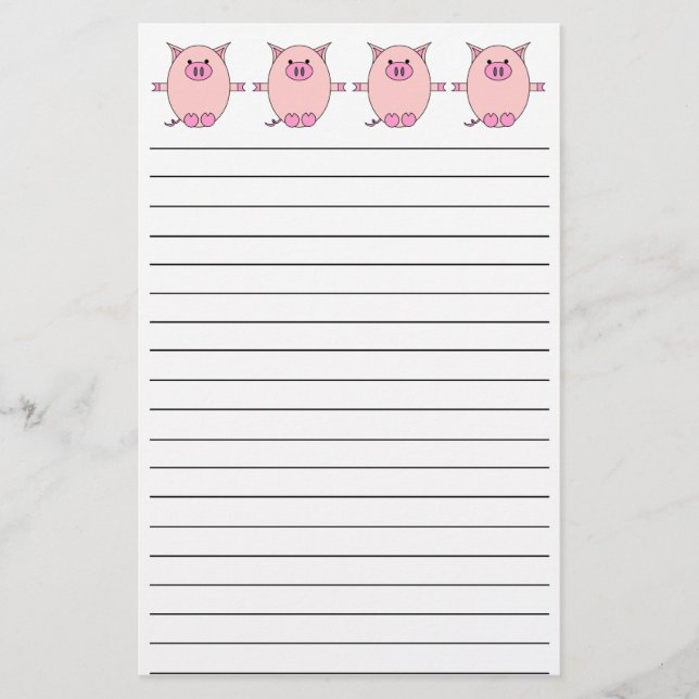 Piggy driva brevpapper (Framsida)