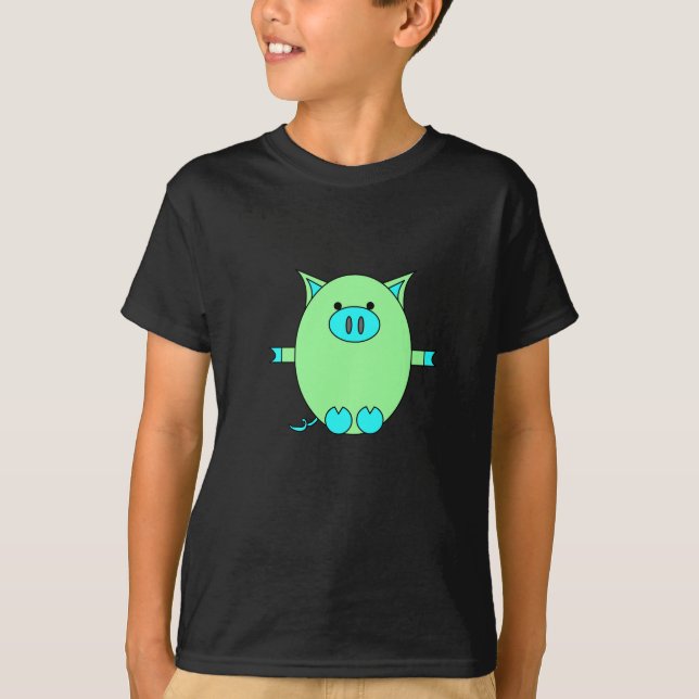 Piggy driva skjortan tee shirt (Framsida)