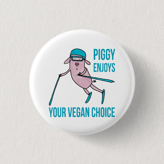 Piggy Enjoys Your Vegan Choice - Knapp (Framsida)