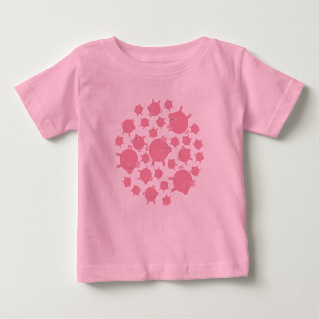 Piggy Explosion Infant Bella Långärmad T-Shirt (Framsida)