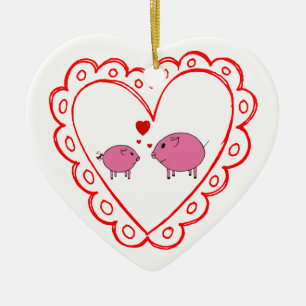 PiGgy förälskat! Julgransprydnad Keramik