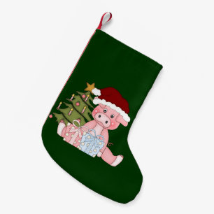 Piggy gåvajulstrumpa liten julstrumpa