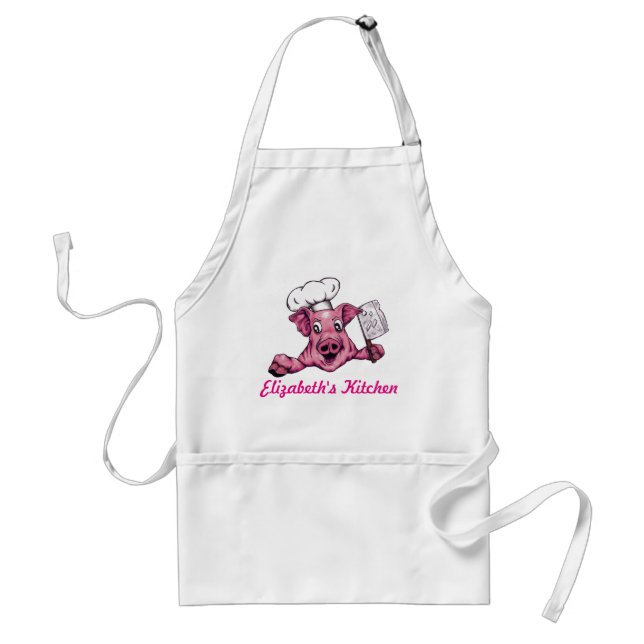 Piggy, Hamicidal Maniac Gris Funny Original Art Förkläde (Framsidan)