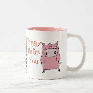 Piggy hat som du rånar Två-Tonad mugg