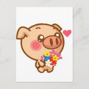 Piggy i Kärlek Vykort
