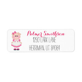 Piggy in Play label Returadress Etikett
