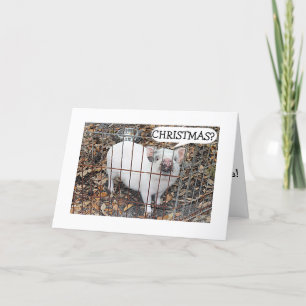 PIGGY=INTE CHRISTMAS ÄR FORTFARANDE MISTLETOE MED HELGKORT