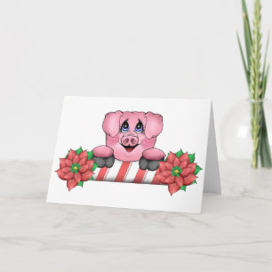 Piggy-julkort Helgkort