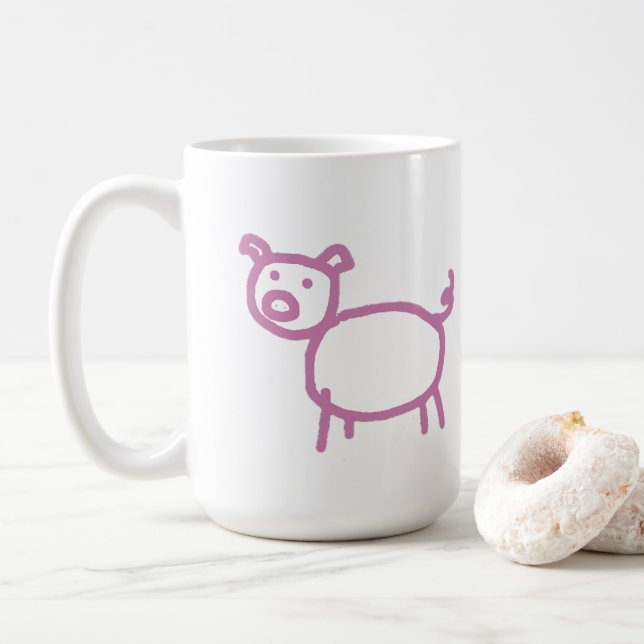 Piggy Kaffemugg (Med munk)