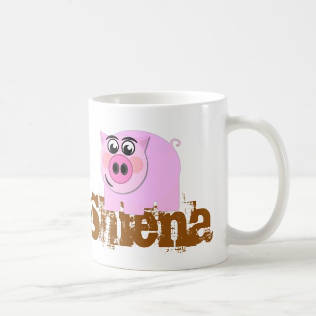 Piggy lycklig kaffemugg (Höger)