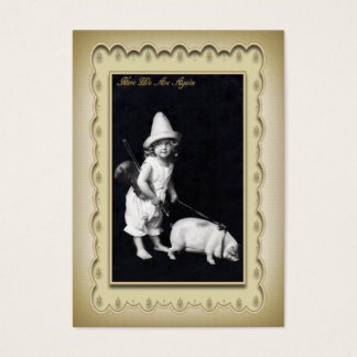 Piggy- och I Mini-vykort Visitkort