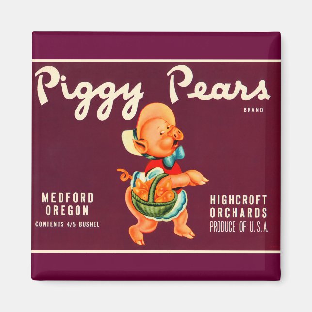 Piggy Pears Magnet (Framsidan)