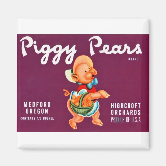 Piggy Pears Magnet (Framsidan)