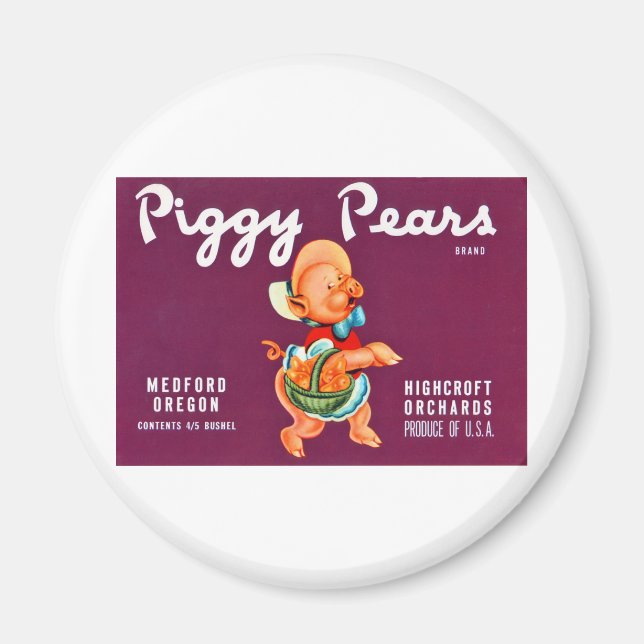 Piggy Pears Magnet (Framsidan)