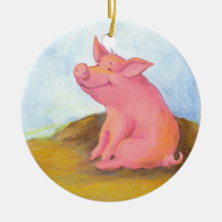Piggy Pinkles/prydnad Julgransprydnad Keramik
